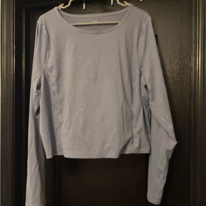 Old Navy Soft Lavender Long Sleeve Athletic Tee